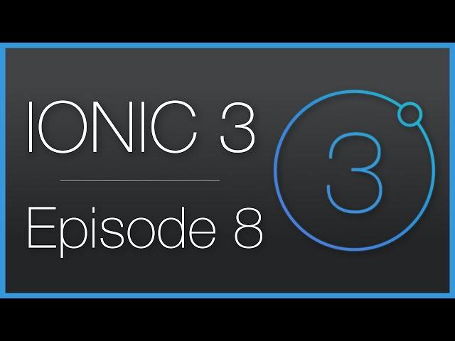 Ionic 3 • Store data in internal memory with SQLite • Episode 8