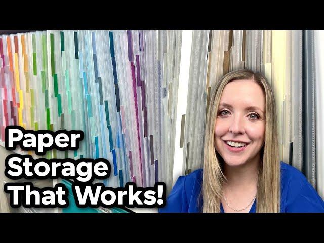 12x12 Paper Storage Solution! | Craft Room Organization