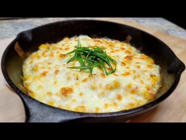 CHEESIEST and CREAMY Corn Skillet side dish | Corn Cheese