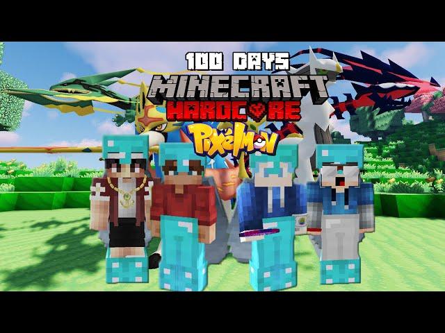 MÌNH CÙNG VỚI DƯƠNG RECORD, MONSTERR VÀ HOÀNG KAIZ SINH TỒN 100 NGÀY TRONG MINECRAFT PIXELMON !!