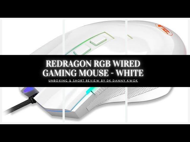 Economical Budget RGB Redragon M602 Griffin Gaming Mouse White Unboxing and Short Review