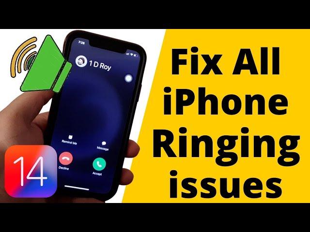 iPhone 14, 13 Pro, Max, Mini Not Ringing on incoming call or Quite [2024]: iOS 17.5.1