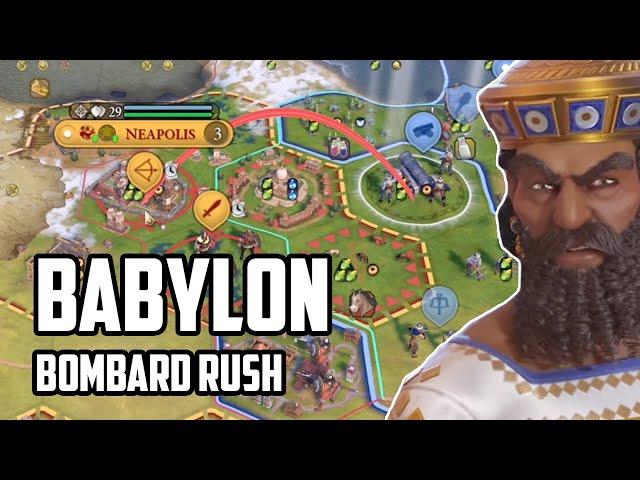 Civ 6 Babylon Bombard Rush is quite balanced