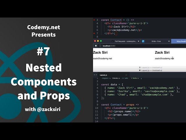 React: Nested Components and Props - [007]