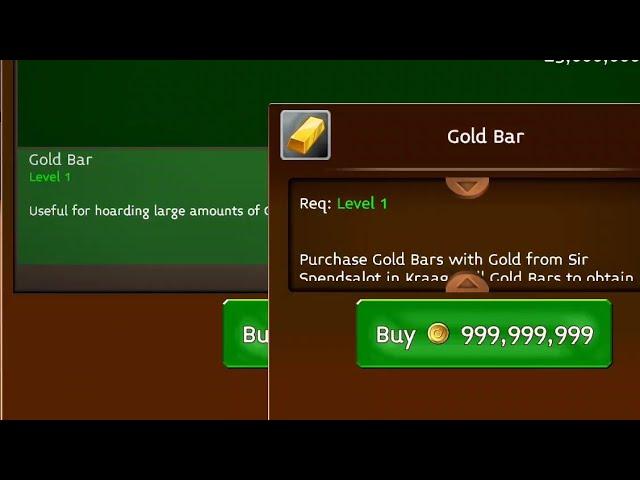 Arcane Legends Buying a Gold Bar