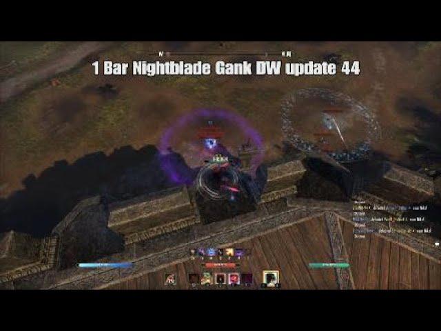 ESO PVP: 1 Bar Nightblade Gank Build for Update 44 