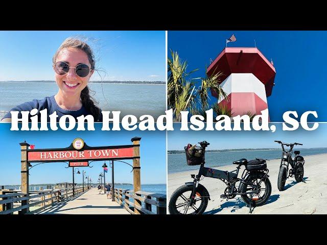 Hilton Head Island, South Carolina Travel Vlog: [Part 3] Beach e-bike ride, Sea Pines, South Beach