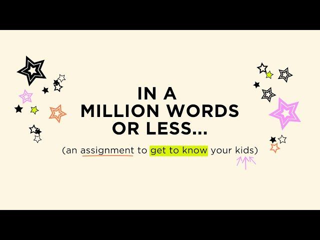 Getting to Know Students in a Million Words or Less