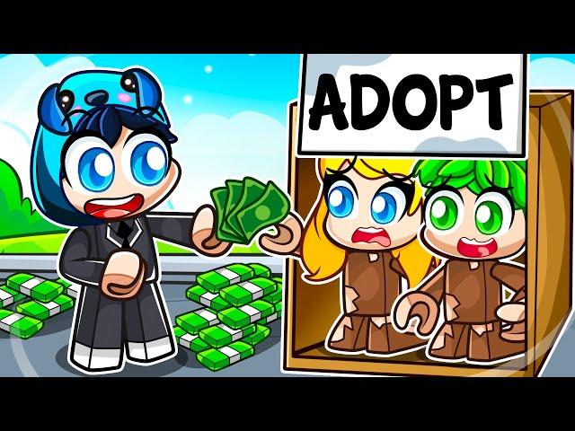 Adopted by a RICH FAMILY in Roblox!