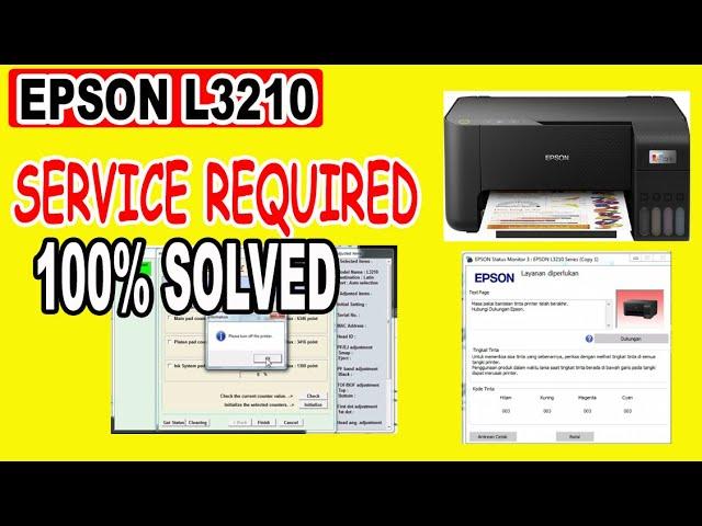 SERVICE REQUIRED EPSON L3210