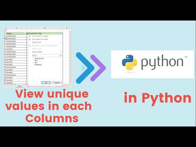 Find unique values in column Python