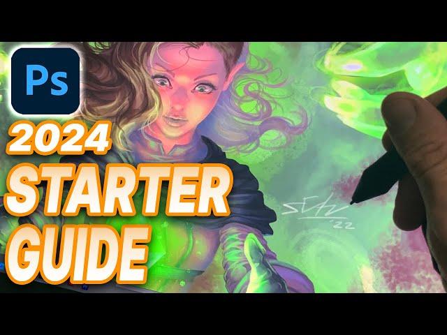 YOUR 2024 Beginner Guide to Photoshop for Digital Painting | Starting Digital Art in Photoshop