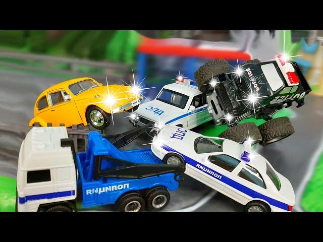 CARTOONS about Toy CARS Drive. COLLECTION Cool stories with cars for children