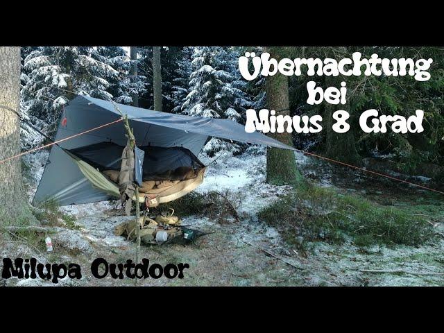 Übernachtung bei -8 Grad im Harz️ Schichtkassler aus dem Dutch Oven// Rucksack-Loadout//wild campen