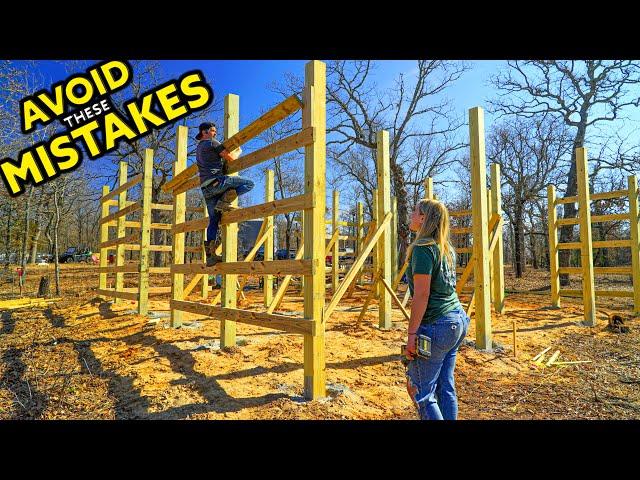 TIPS & TRICKS Building A POLE BARN! DIY Homestead Barn