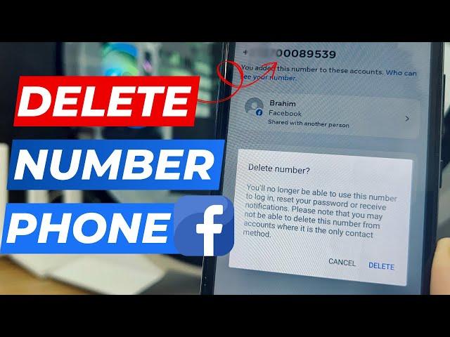 How To Delete Phone Number From Facebook || Remove Number Fb