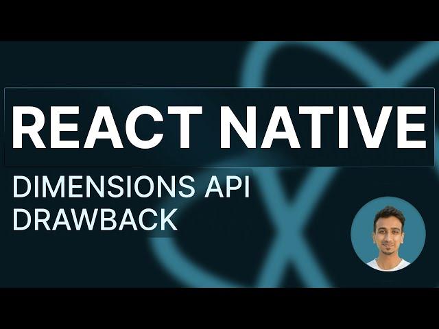 React Native Tutorial - 41 - Dimensions API Drawback