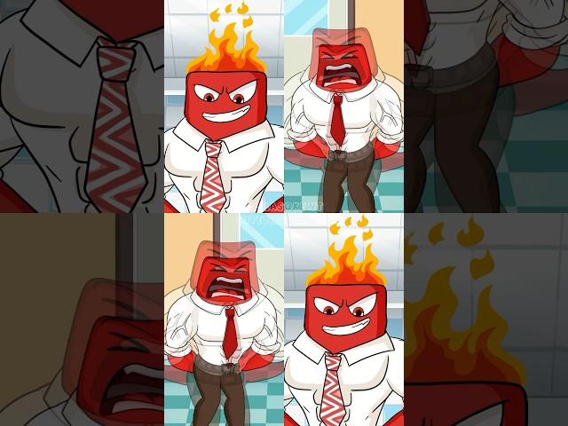 Gho Gok Gok COMPARISON #angry #insideout2 #anger #memes #animationmemes #anxiety