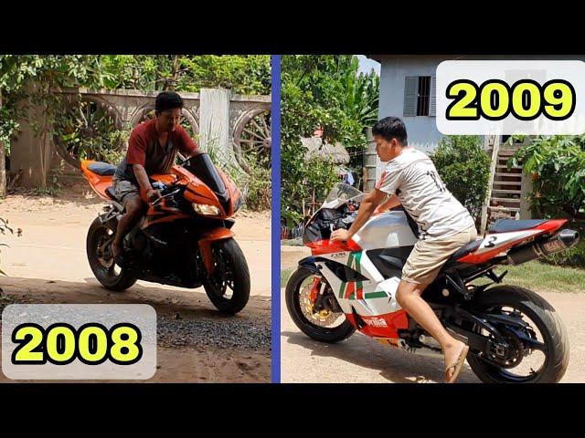 Honda Cbr600rr 2009 & 2008 sound/ Khmer Motor Review