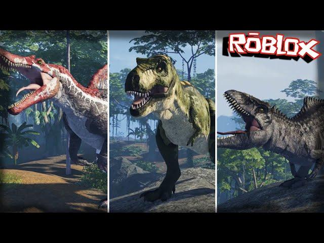 ALL ULTIMATE DINOSAUR ROARS IN JURASSIC PARK FALLEN ASHES!