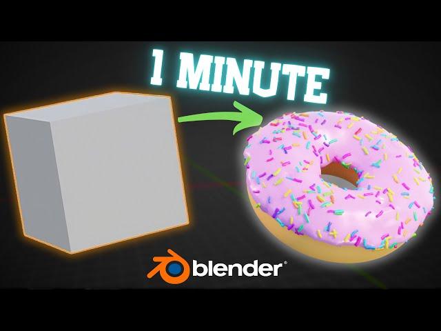 Create a Donut in Blender in 1 Minute!