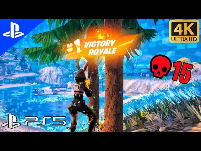 FORTNITE PS5 Chapter 4 season 2 | SOLO WIN | 15 kill Gameplay 4K ( no commentary )