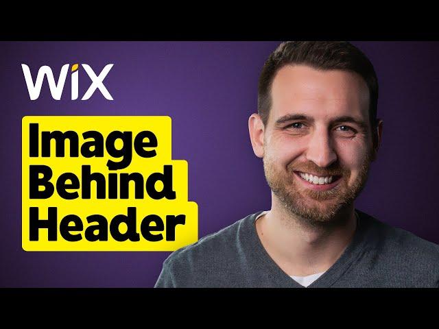 How to Add Background Image Behind Header on Wix