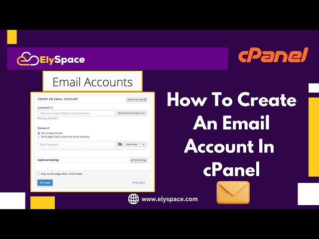 How to Create Email Account in cPanel With ElySpace