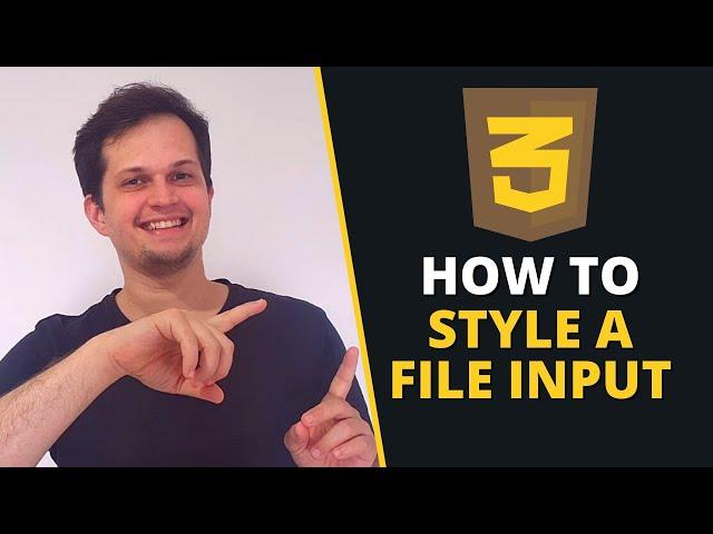 How to style an input of type file with CSS