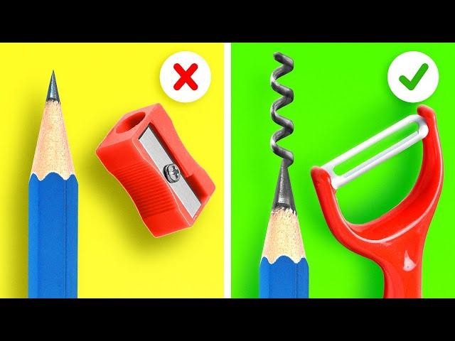 IDE PERLENGKAPAN SEKOLAH DIY YANG SERU || Kiat DIY Keren dan Berguna oleh 123 GO Like!