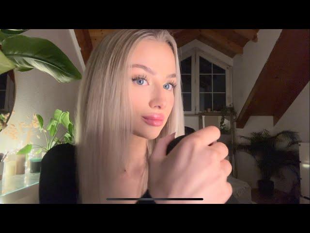 ASMR in German  (whispers, mic scratching, hairplay…)