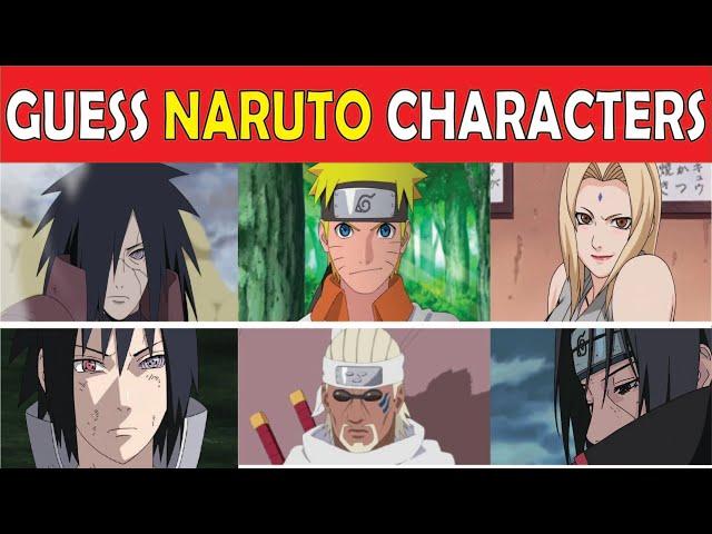 Guess NARUTO Characters: 50 Naruto Characters