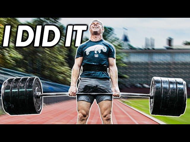 Olympic Runner DEADLIFTS 500 Pounds! (227kg)