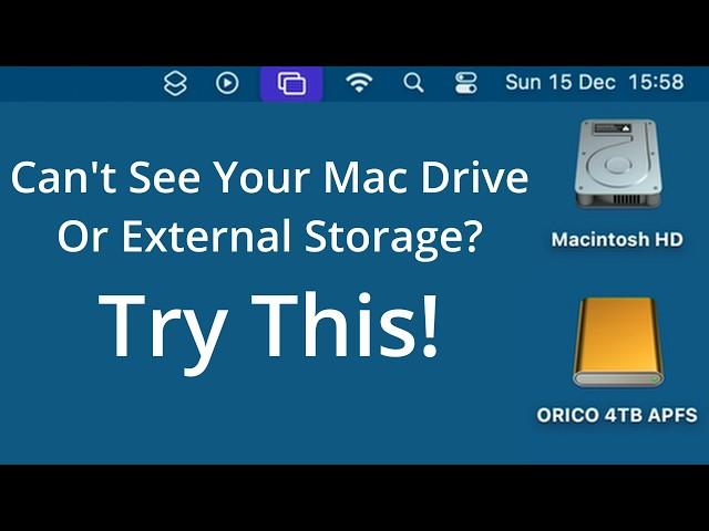 FIX Missing Hard Drive on Your Mac Desktop