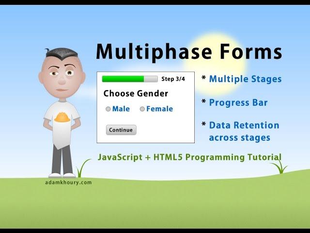 Multiphase Form Programming Tutorial Multi Step JavaScript PHP