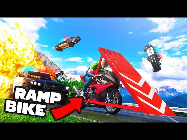 The First RAMP BIKE In The World In GTA5 RolePlay