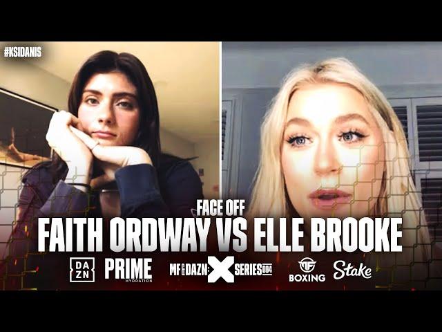 "This won't be like ASTRID WETT vs KEELEY!" - Faith Ordway vs Elle Brooke FACE OFF | Misfits Boxing