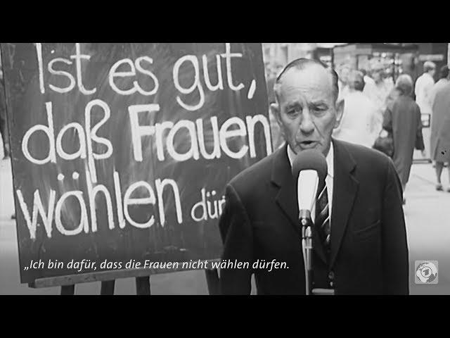 Frauen und wählen? In den 60er Jahren für einige Männer eine Provokation.