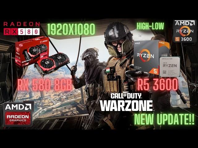 WARZONE 3 (New Map) | RX 580 8GB RYZEN 5 3600 16Gb Ram 2024 Benchmark Tested