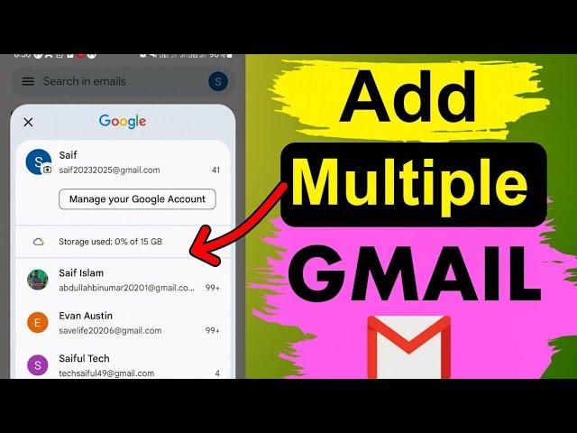 How to add another gmail account in Android Phone 2023