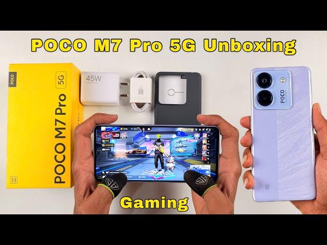 POCO M7 Pro 5G Unboxing And Gaming Test , Dimensity 7025 Ultra CPU This is a midrange gaming phone