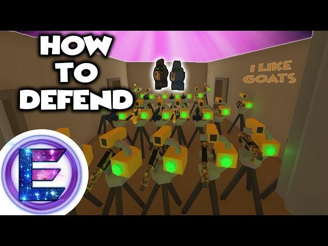 INSANE BASE - HOW TO DEFEND - 40 Sentry Guns VS Horde Beacons - Unturned PVP