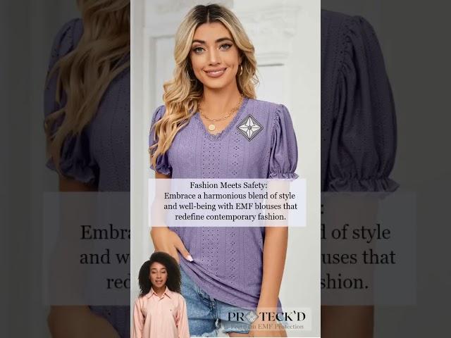  Discover EMF Blouses by Proteck'd Apparel: Where Style Meets Safety! ‍