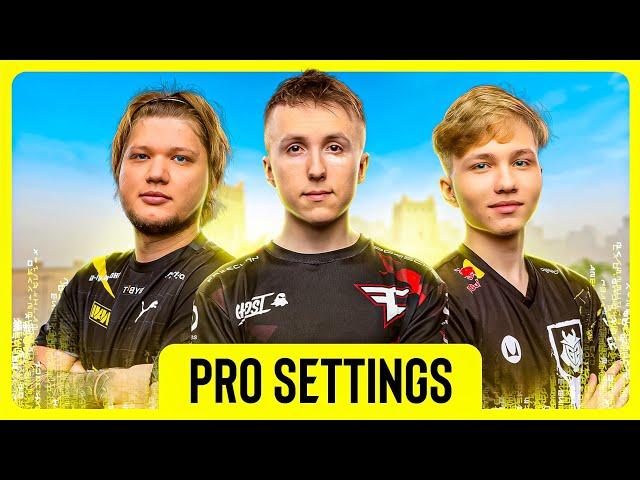 The BEST CS2 Settings with S1mple, m0nesy and ropz