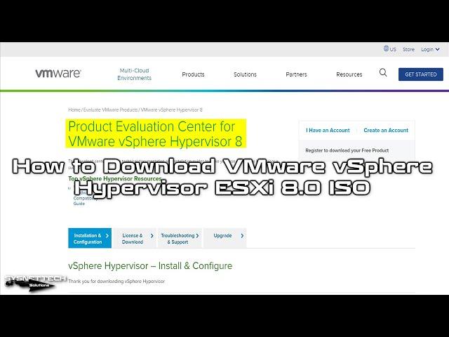 How to Download VMware vSphere ESXi 8.0 ISO | Simple Steps for Quick Installation! 