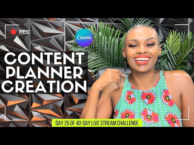 How To Create a Content Planner in Canva. Simplify and Systemize your Content Week!