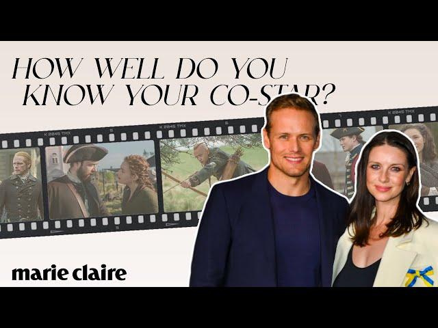 'Outlander' Stars Caitriona Balfe & Sam Heughan Put Their Friendship to the Test  | Marie Claire