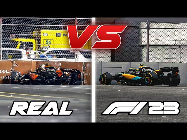 Recreating REAL f1 crashes in F1 23