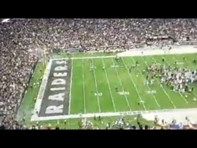 Raiders winning moments against chargers live from stadium | Fans celebrate raiders win!!