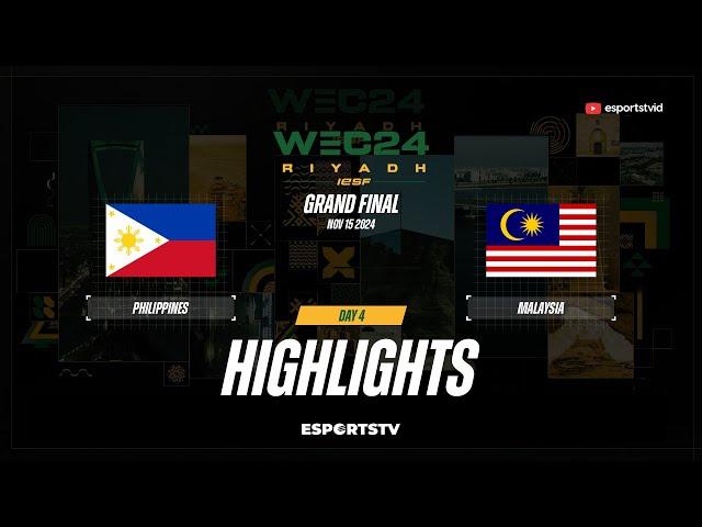 Philippines vs Malaysia GAME 2 IESF World Esports Championship 2024 | MAS VS PHI ESPORTSTV